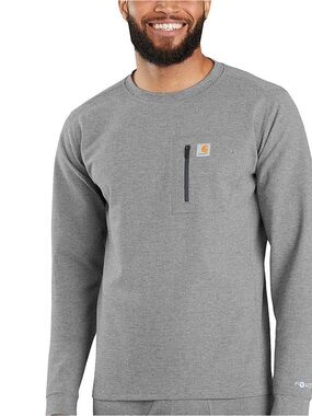 MEN'S BASE LAYER THERMAL SHIRT - CARHARTT FORCE® - HEAVYWEIGHT - HEATHERED KNIT